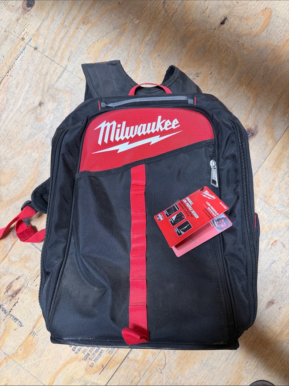 Milwaukee Black and Red Tool Backpack